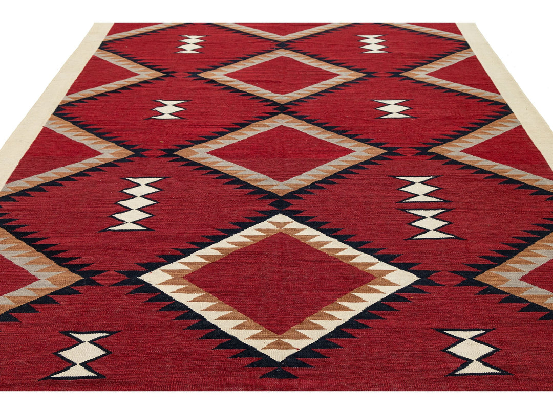 Modern Navajo Wool Rug 9 X 12