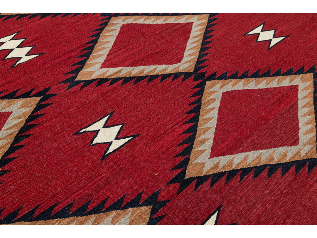 Modern Navajo Wool Rug 9 X 12