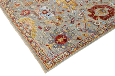 Modern Indian Wool and Silk Rug 8 X 10