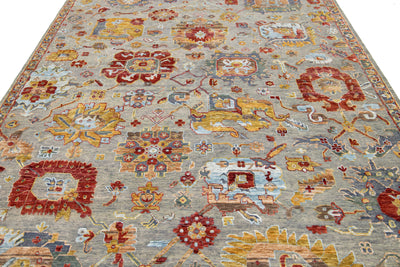 Modern Indian Wool and Silk Rug 8 X 10