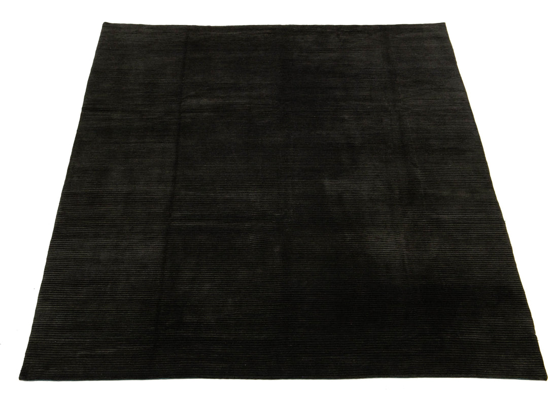 Modern Tibetan Wool and Silk Rug 10 X 13