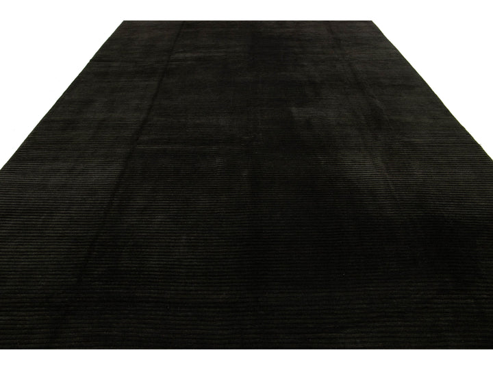 Modern Tibetan Wool and Silk Rug 10 X 13