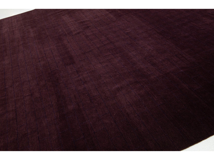 Modern Tibetan Wool and Silk Rug 12 X 12