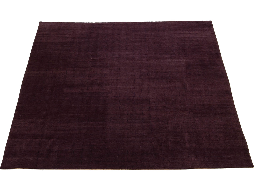 Modern Tibetan Wool and Silk Rug 12 X 12