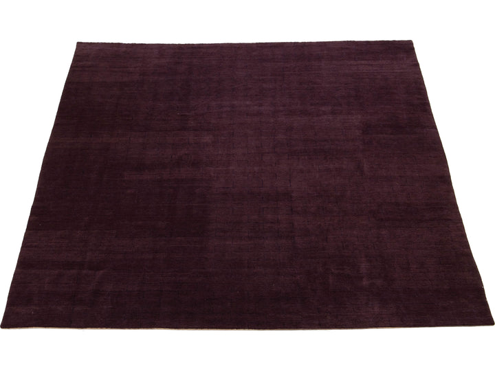 Modern Tibetan Wool and Silk Rug 12 X 12