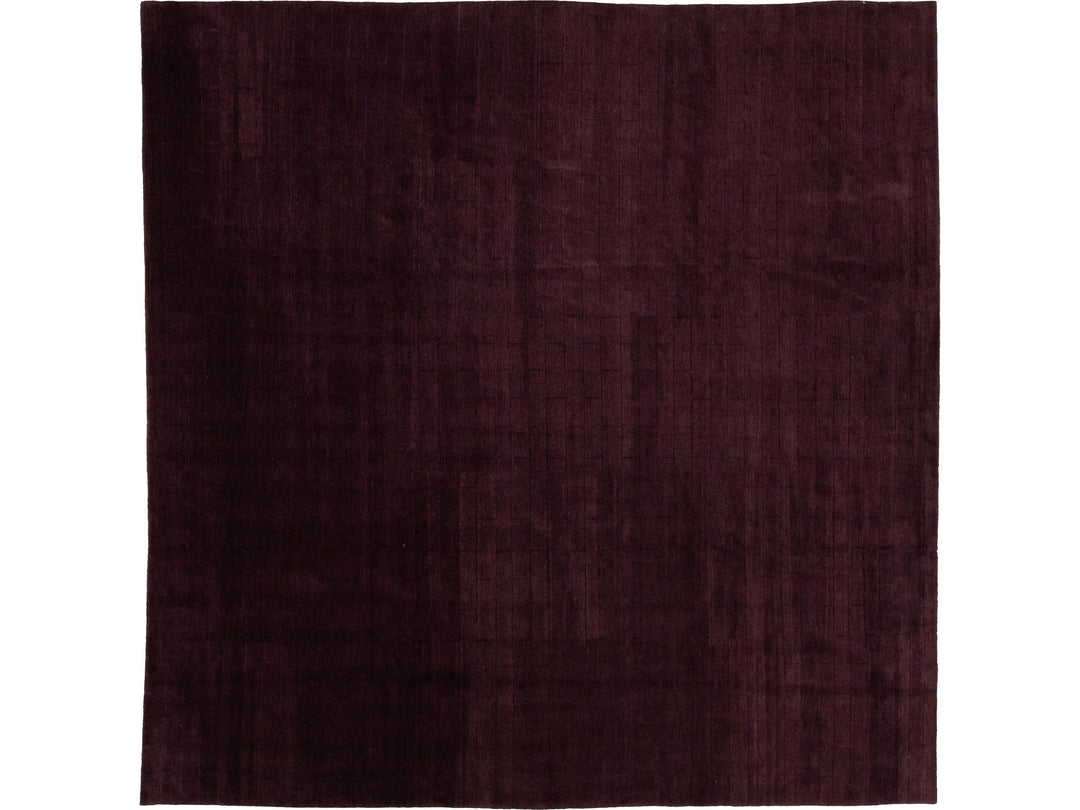 Modern Tibetan Wool and Silk Rug 12 X 12