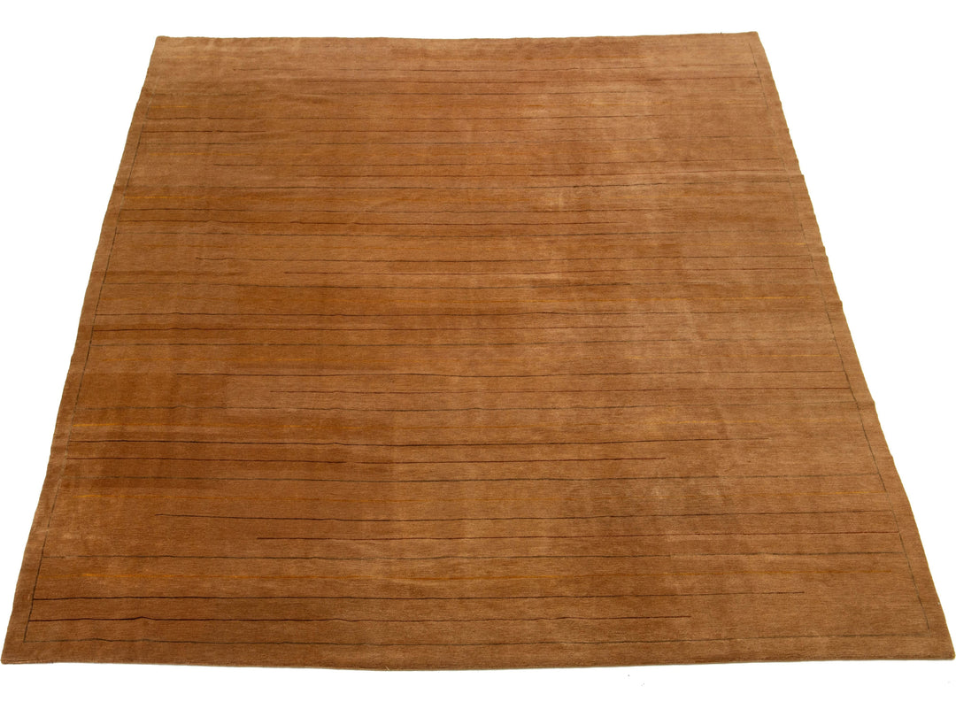 Modern Tibetan Wool and Silk Rug 12 X 14
