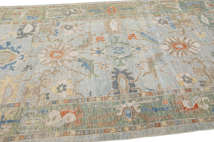 Modern Sultanabad Wool Runner 6 X 19