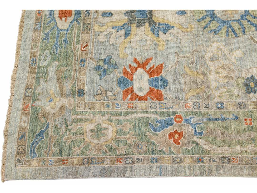 Modern Sultanabad Wool Runner 6 X 19
