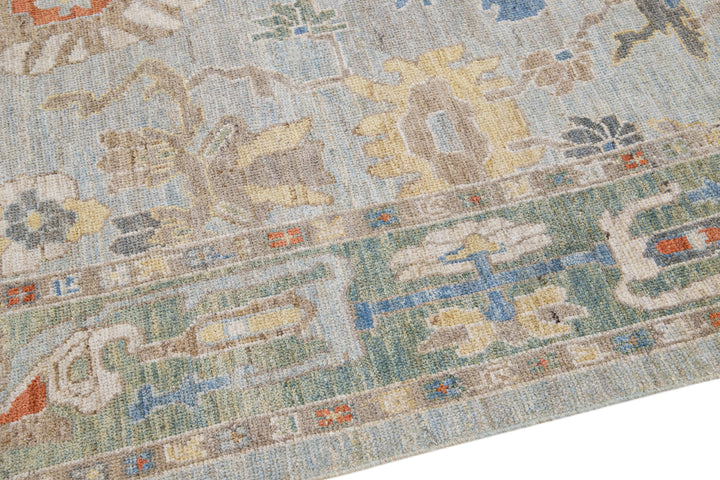 Modern Sultanabad Wool Runner 6 X 19