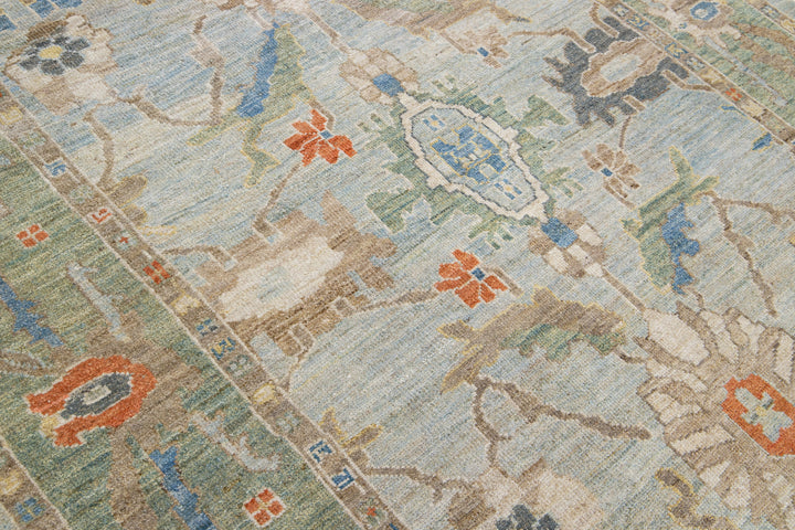 Modern Sultanabad Wool Runner 6 X 19