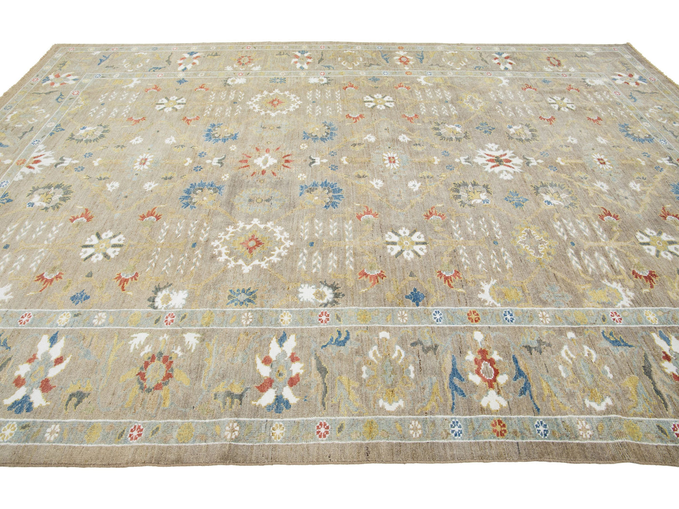 Modern Sultanabad Wool Rug 9 X 12