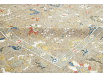 Modern Sultanabad Wool Rug 9 X 12