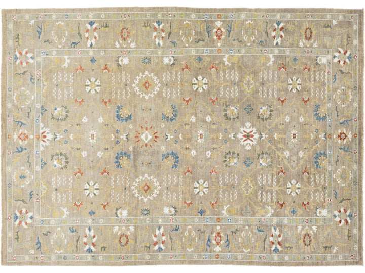 Modern Sultanabad Wool Rug 9 X 12