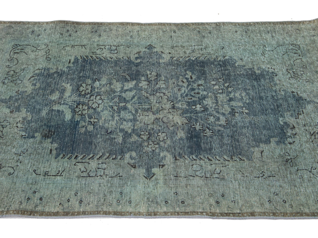 Vintage Overdyed Wool Rug 3 X 5