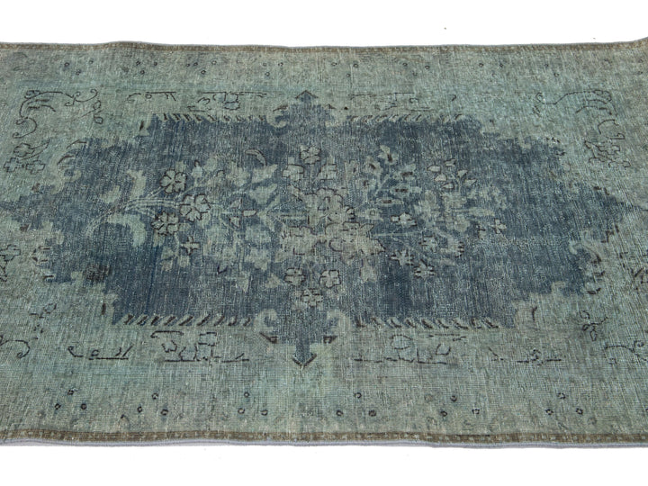 Vintage Overdyed Wool Rug 3 X 5