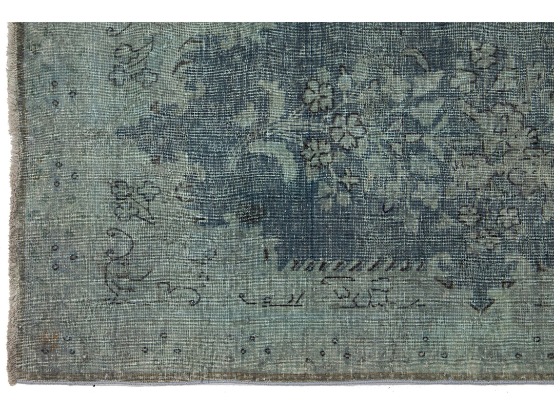 Vintage Overdyed Wool Rug 3 X 5