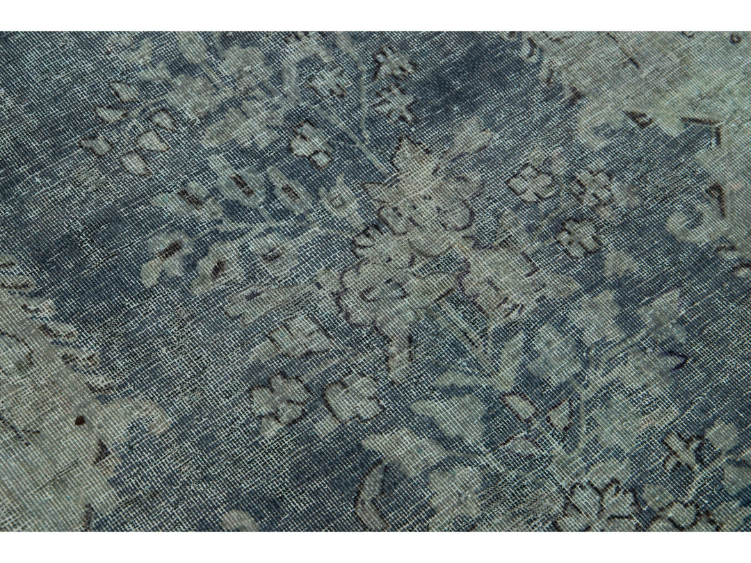 Vintage Overdyed Wool Rug 3 X 5