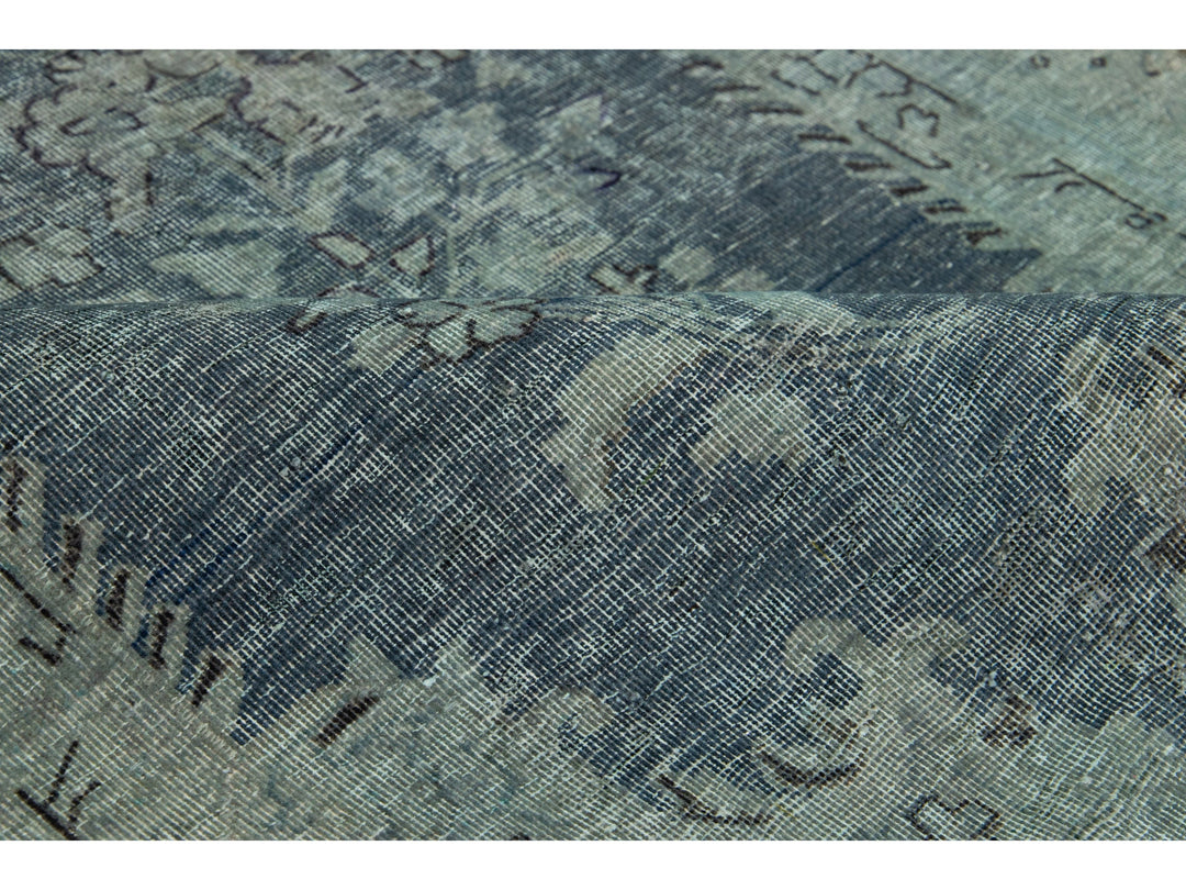 Vintage Overdyed Wool Rug 3 X 5