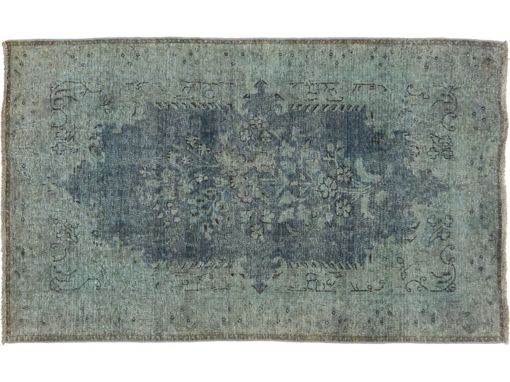 Vintage Overdyed Wool Rug 3 X 5