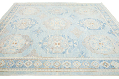 Modern Oushak Wool Rug 8 X 10