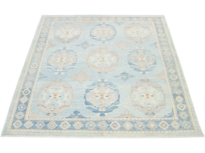 Modern Oushak Wool Rug 8 X 10