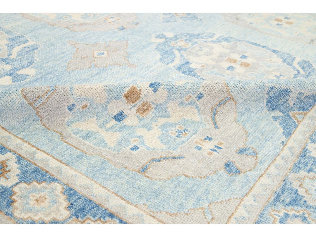 Modern Oushak Wool Rug 8 X 10