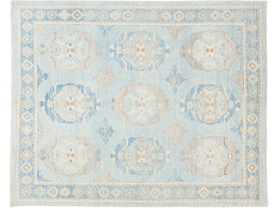 Modern Oushak Wool Rug 8 X 10