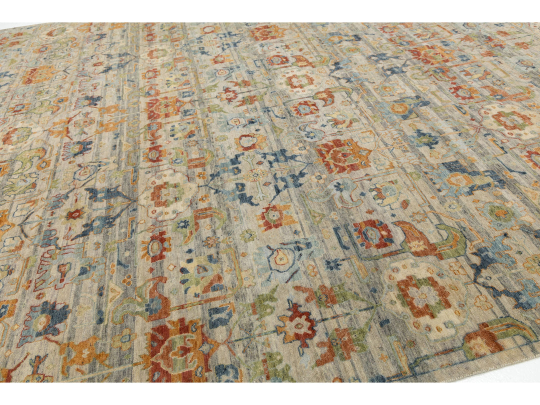 Modern Agra Wool Rug 12 X 15