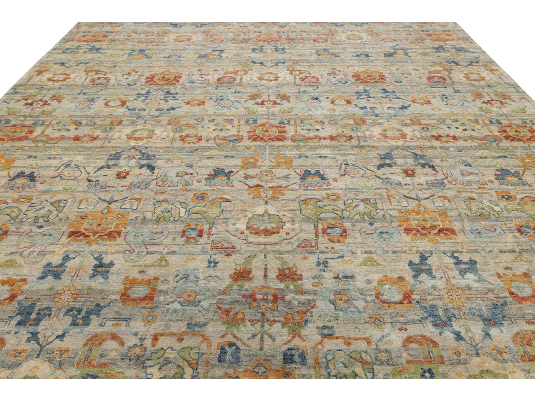 Modern Agra Wool Rug 12 X 15