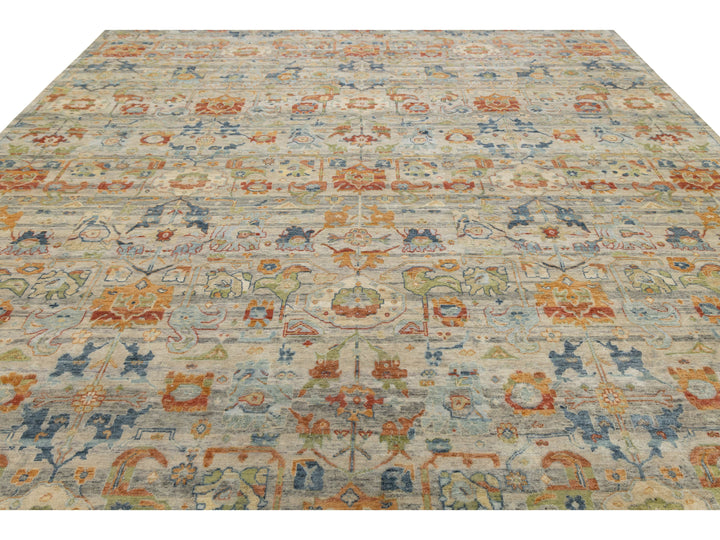 Modern Agra Wool Rug 12 X 15