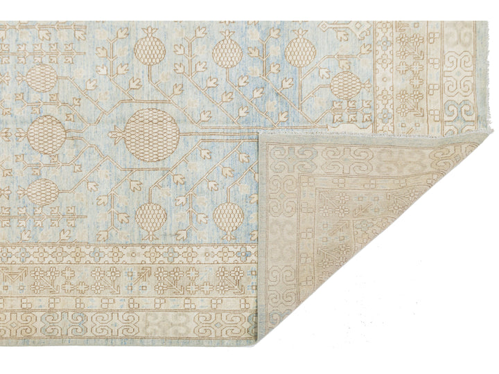 Modern Khotan Wool Rug 10 X 14