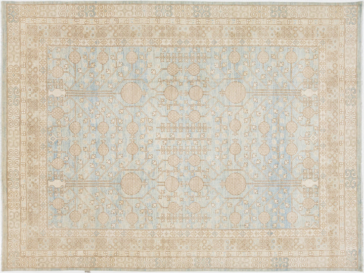 Modern Khotan Wool Rug 10 X 14