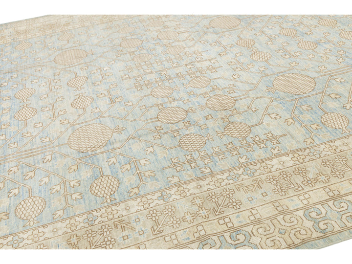 Modern Khotan Wool Rug 10 X 14
