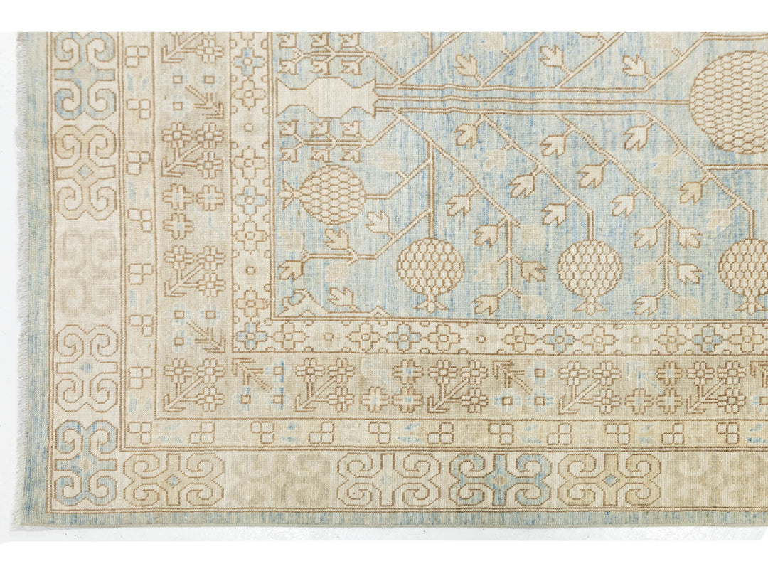 Modern Khotan Wool Rug 10 X 14