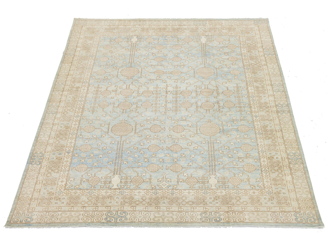 Modern Khotan Wool Rug 10 X 14