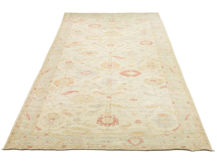 Modern Oushak Wool Rug 12 X 24