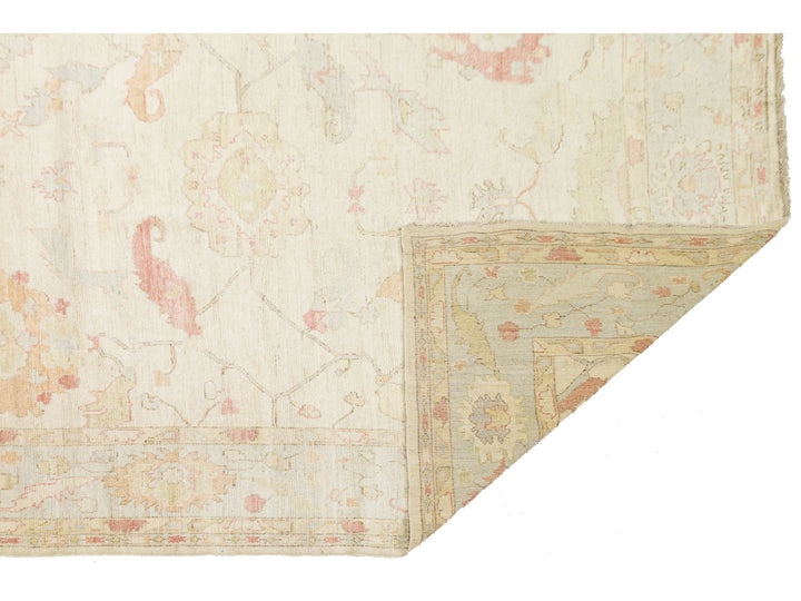 Modern Oushak Wool Rug 12 X 24