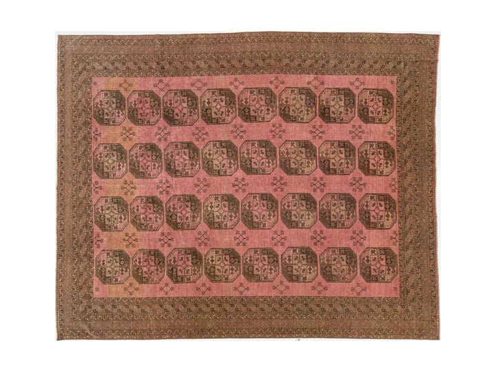 Antique Turkmen Wool Rug 10 X 12