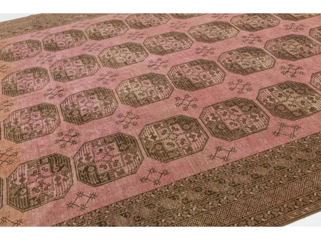 Antique Turkmen Wool Rug 10 X 12