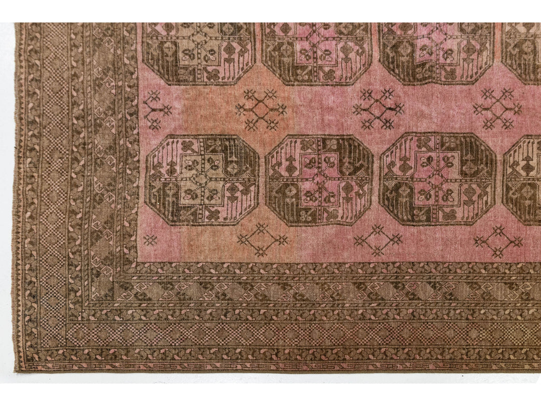 Antique Turkmen Wool Rug 10 X 12