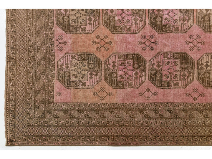 Antique Turkmen Wool Rug 10 X 12