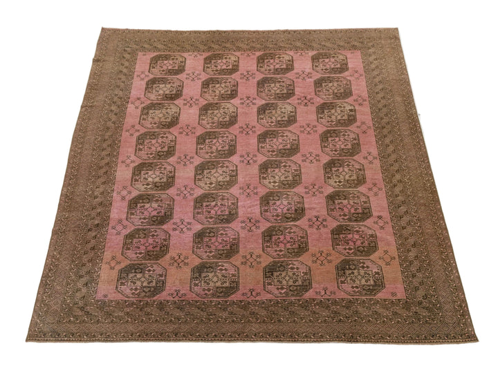 Antique Turkmen Wool Rug 10 X 12