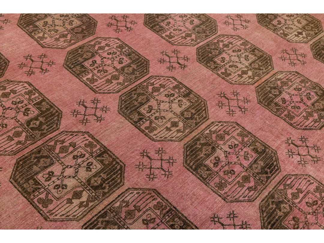 Antique Turkmen Wool Rug 10 X 12