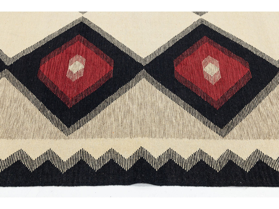 Modern Navajo Wool Rug 9 X 12