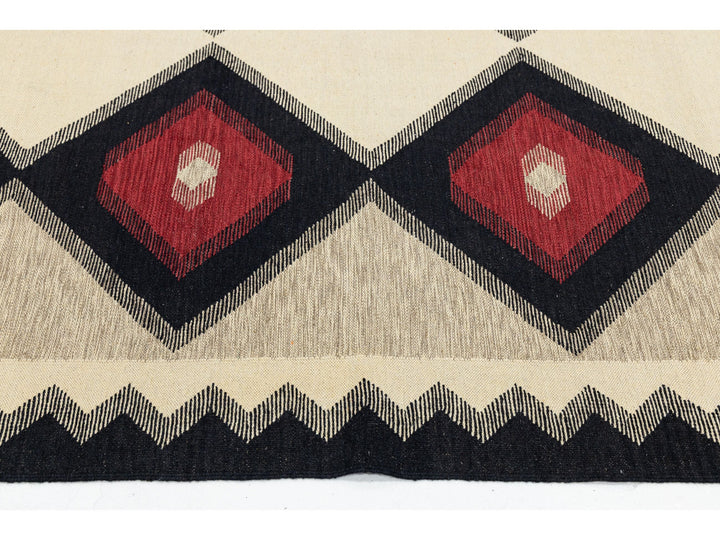 Modern Navajo Wool Rug 9 X 12