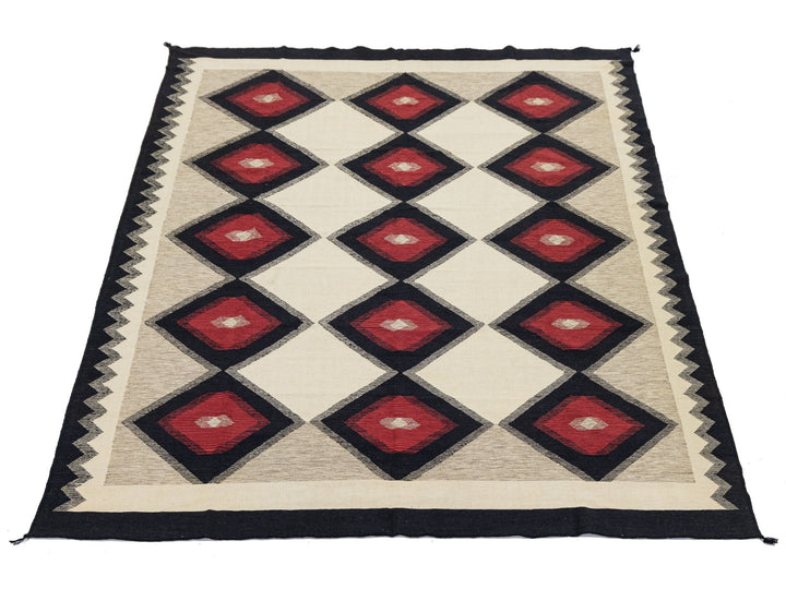 Modern Navajo Wool Rug 9 X 12