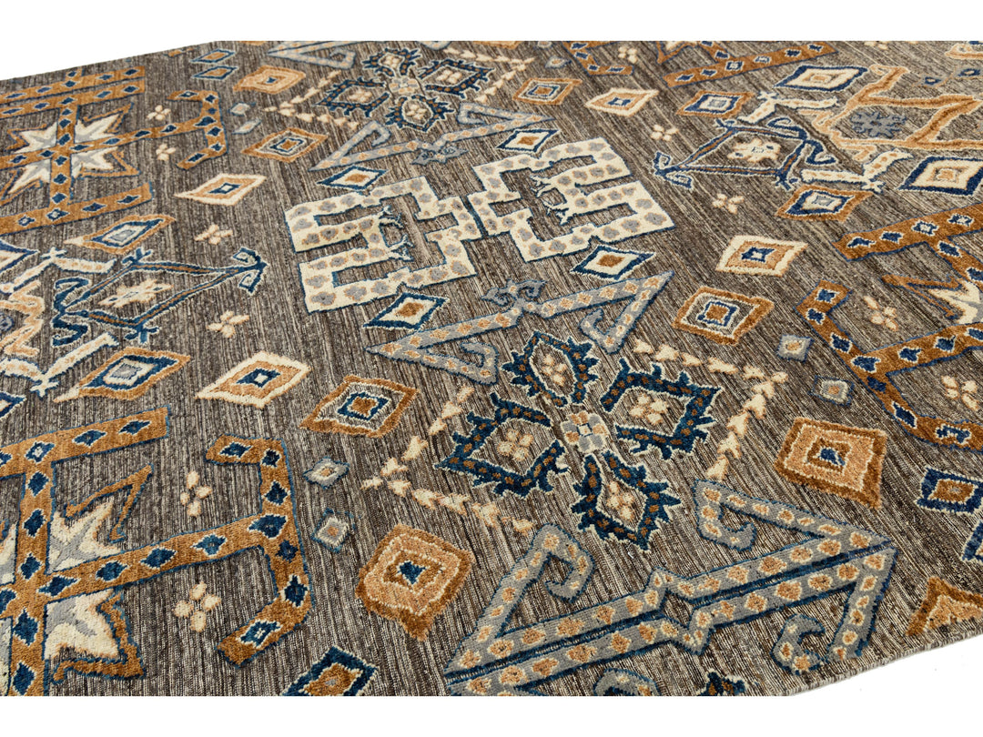 Modern Tulu Wool Rug 9 X 12