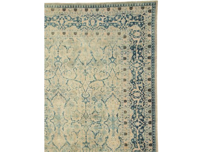 Antique Tabriz Wool Rug 13 x 20