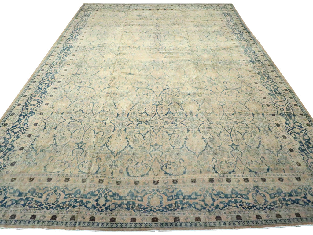 Antique Tabriz Wool Rug 13 x 20